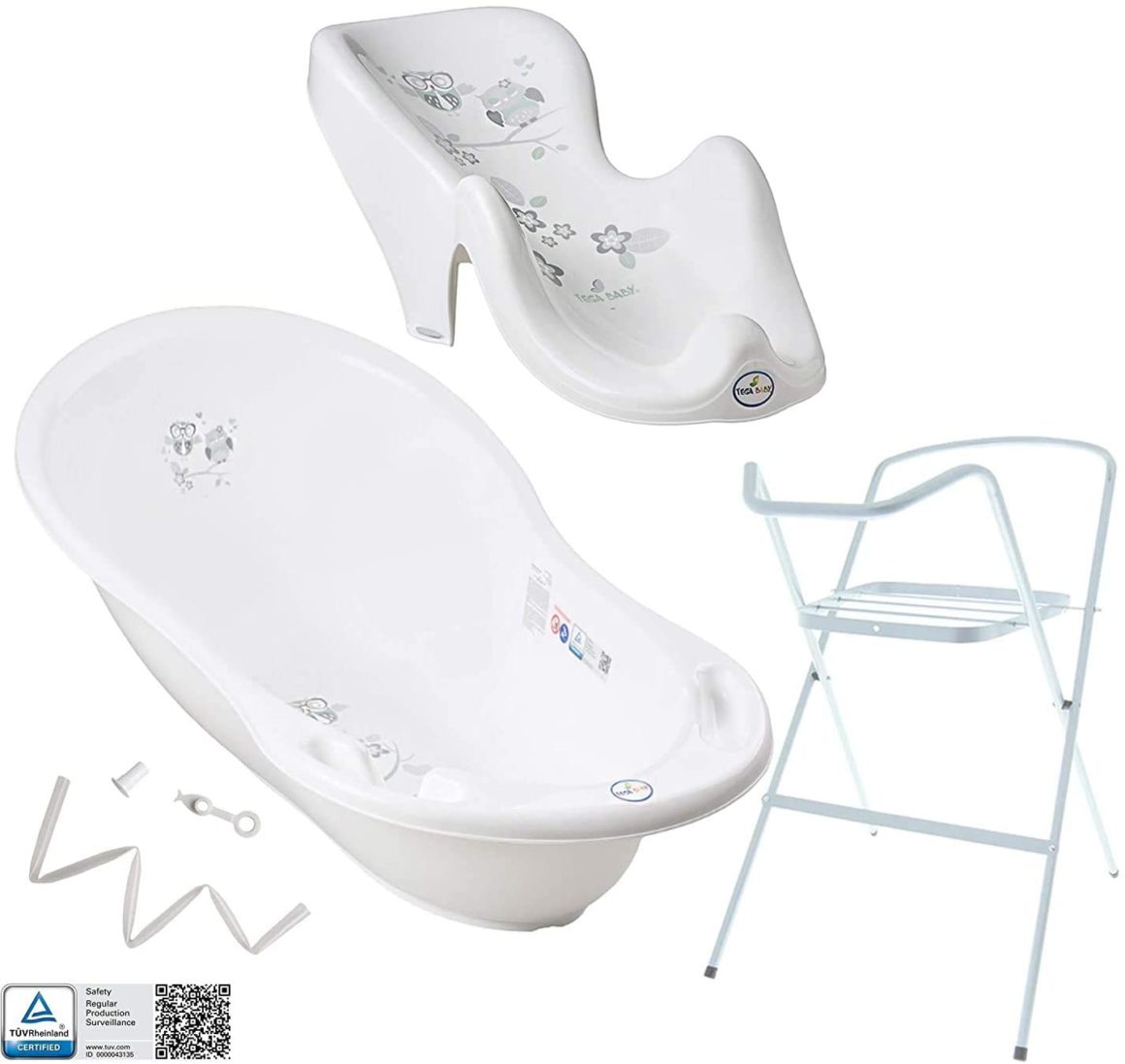 Baignoire Bebe Pliable  Baignoire avec Siège de Bain Bébé