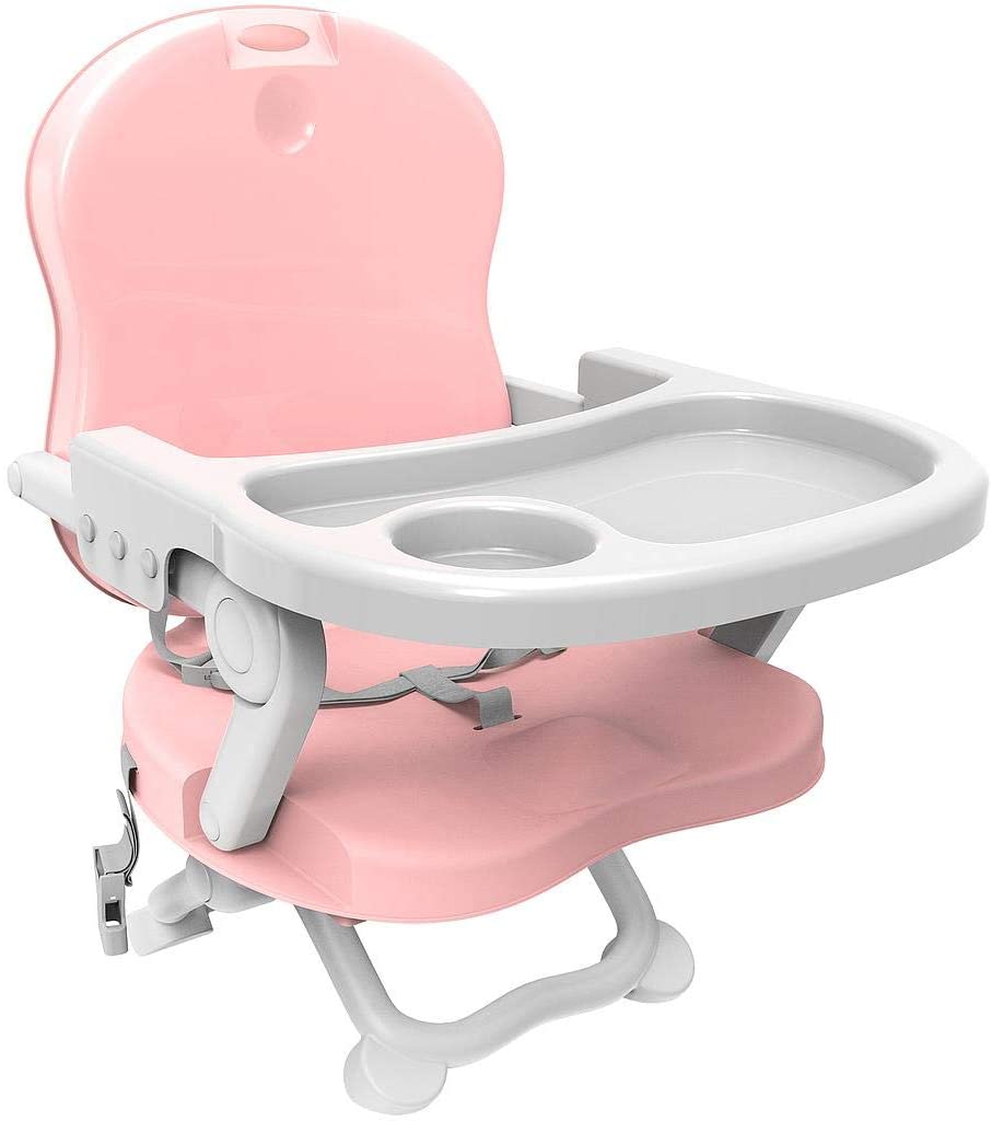 Réhausseur de chaise bébé rose de Todeco