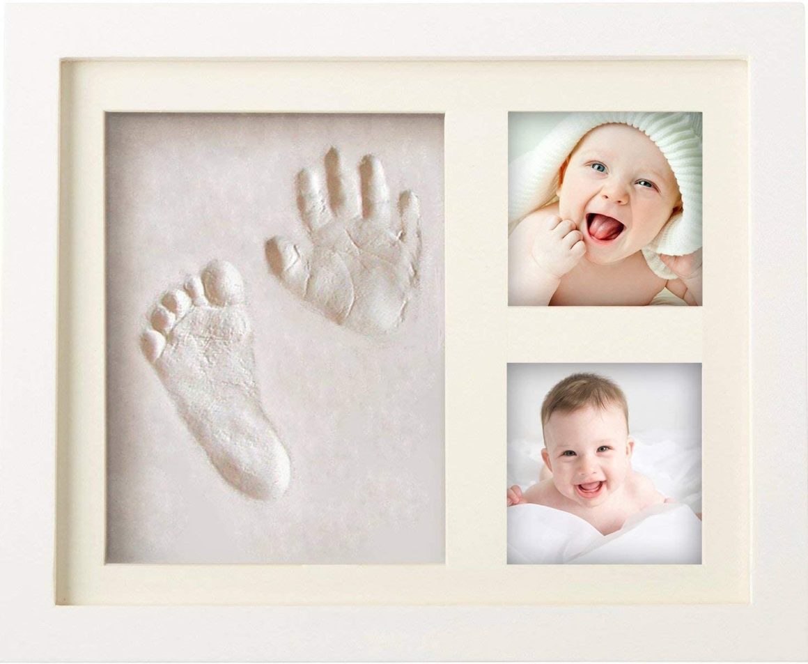 bébés nourrissons et enfants 12 récipients pour les empreintes de pieds, jusqu/'à 36 mois Set de récipients d/'empreintes Lucky Hands® pour les empreintes de pieds en 3D des nouveau-nés