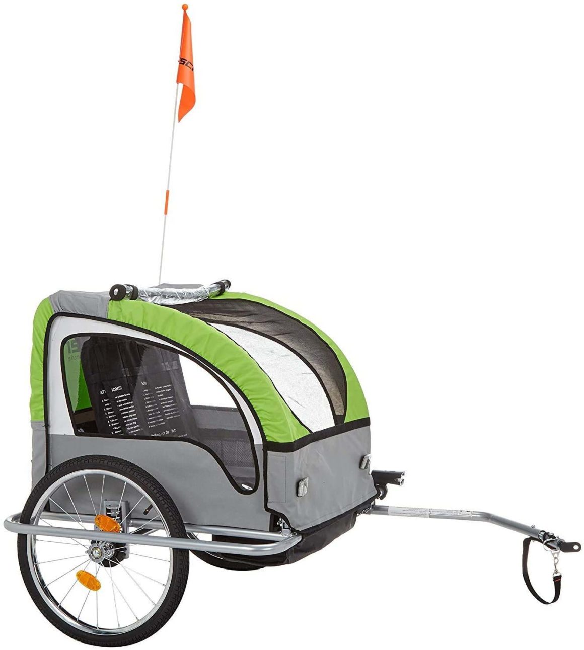 Fischer 86388 Remorque de vélo pour Enfants Confort avec Suspension