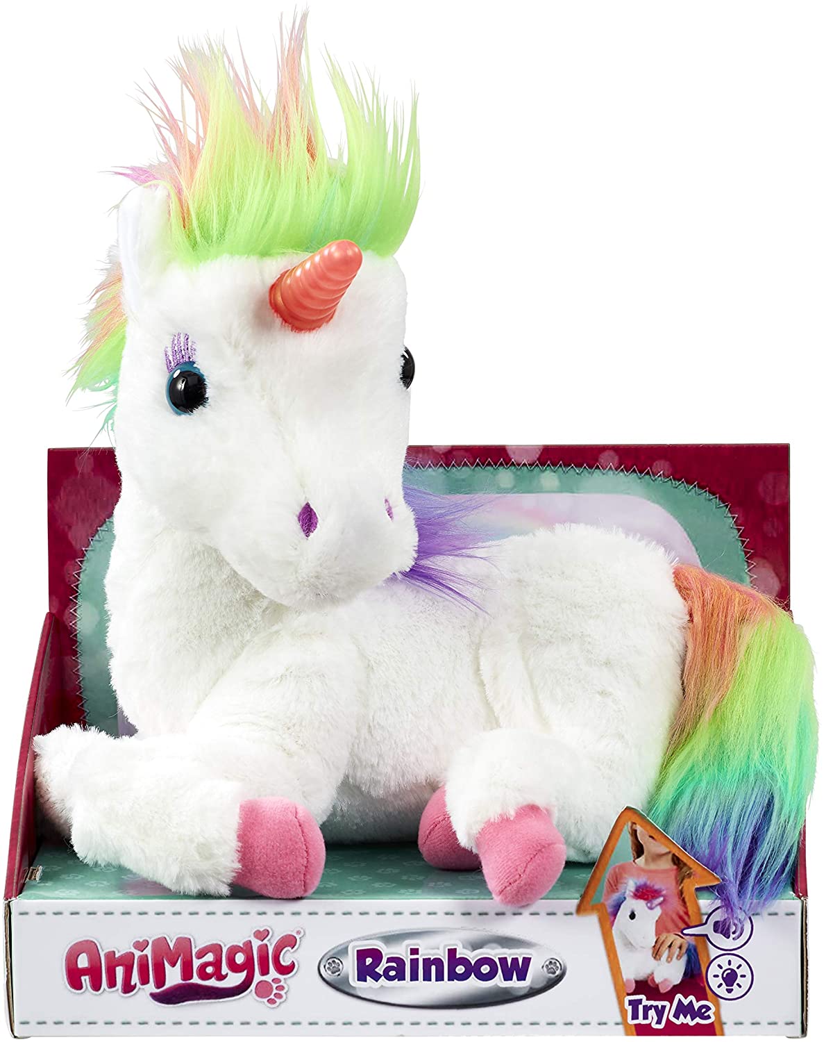 Peluche interactive Licorne Animagic