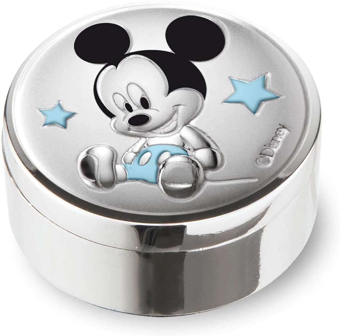 Boîte à dents de lait effet argent Mickey Mouse de Valenti & Co