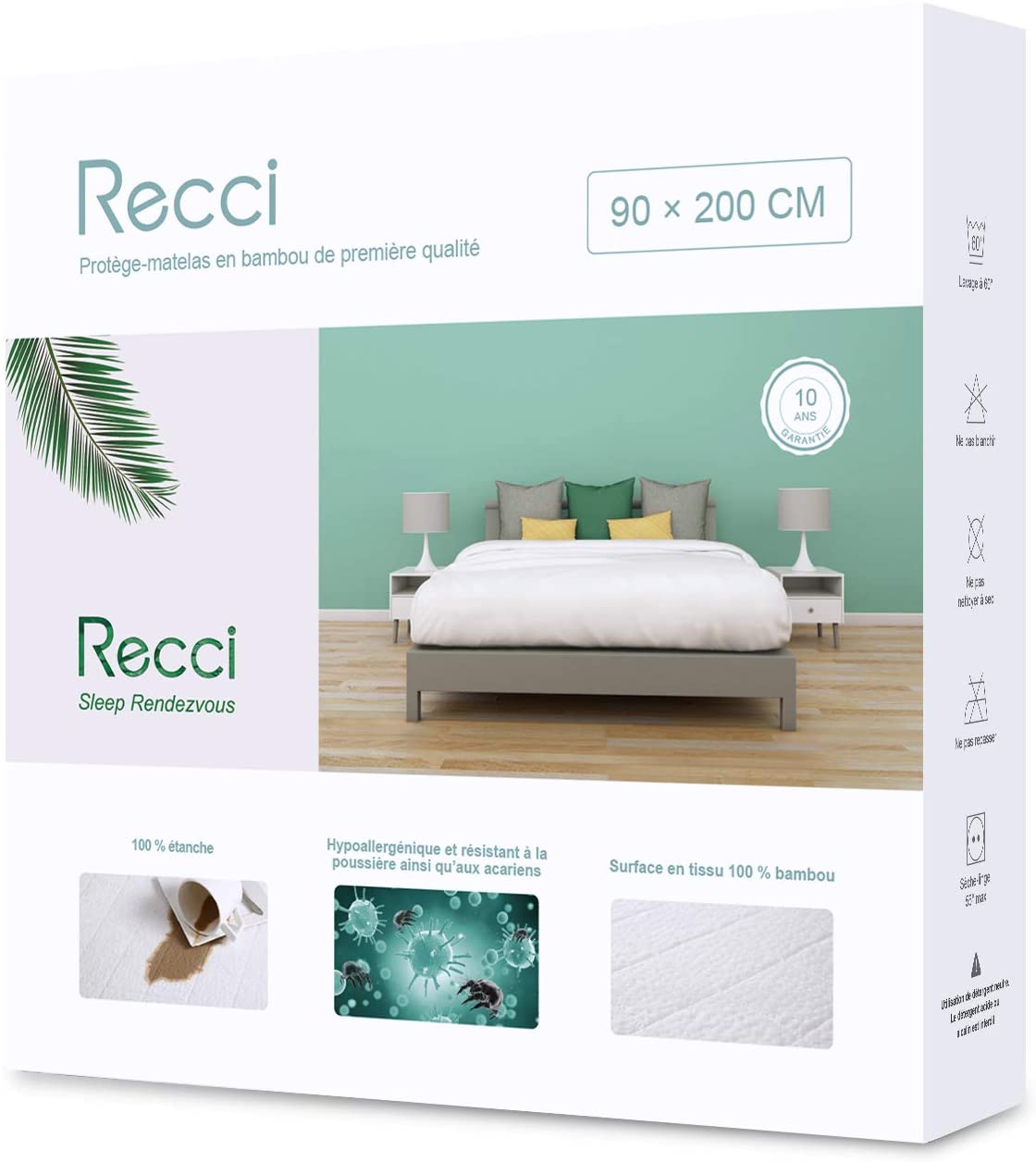 Protège matelas imperméable Recci