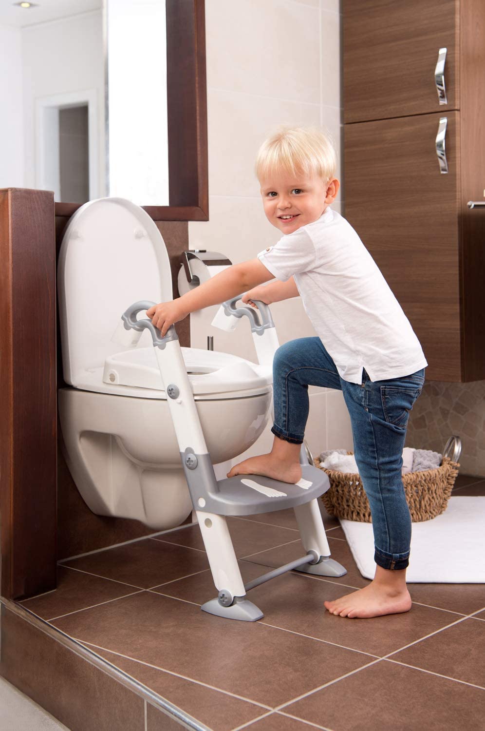 Generic Réducteur Toilette Enfant, chaise Réglable- Pliable Antidérapantes  à prix pas cher